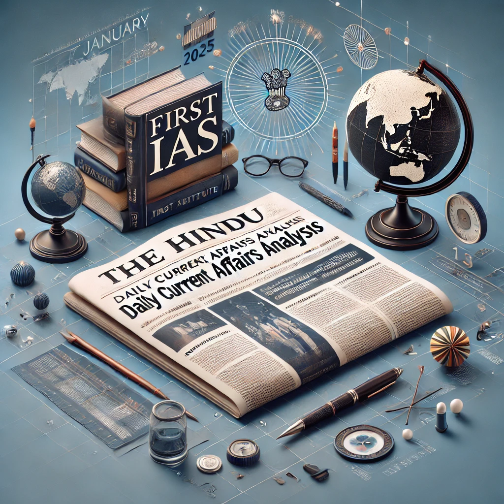 17 January 2025 : The Hindu Analysis (Daily Current Affairs) By First IAS Institute